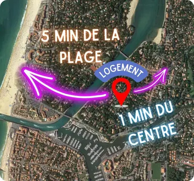 Plan de l'établissement Sable et Reflets - T2 - Centre ville d'Hossegor