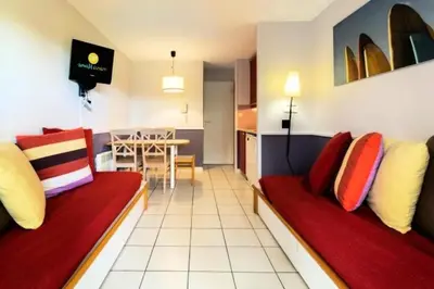 Coin salon dans l'établissement Village Moliets - maeva Home - Appartement 2 pièces 4 personnes - Confort MAE-6784