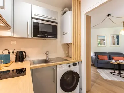 Cuisine ou kitchenette dans l'établissement Apartment Ermitage-5 by Interhome
