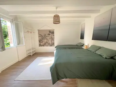 Un ou plusieurs lits dans un hébergement de l'établissement Maison perouge 2