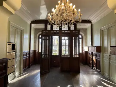Cuisine ou kitchenette dans l'établissement Le balcon des thermes