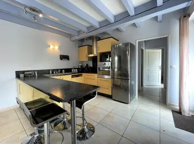 Cuisine ou kitchenette dans l'établissement Hourquet