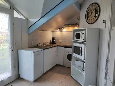 Cuisine ou kitchenette dans l'établissement Marina