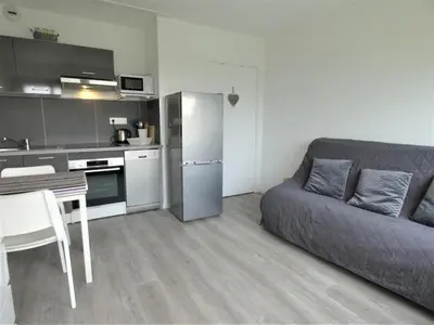 Cuisine ou kitchenette dans l'établissement Les rives de l'adour