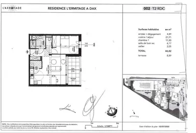 Plan de l'établissement L'appartement de l'ermitage