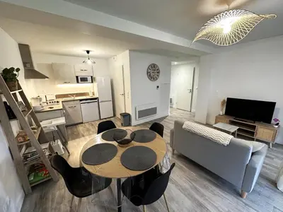 Cuisine ou kitchenette dans l'établissement L'appartement de l'ermitage