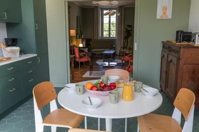 Cuisine ou kitchenette dans l'établissement Petit jouandeou
