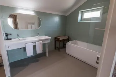 Salle de bains dans l'établissement Petit jouandeou