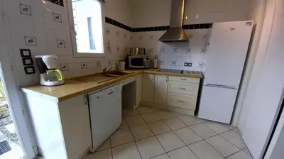 Cuisine ou kitchenette dans l'établissement Le gite gravieres