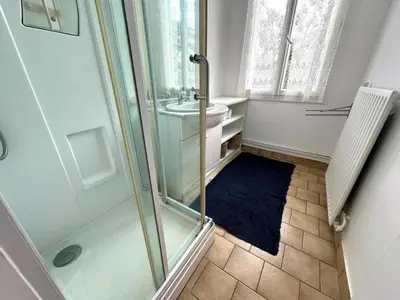 Salle de bains dans l'établissement Terrenave