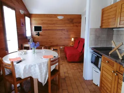 Cuisine ou kitchenette dans l'établissement Les aubepines