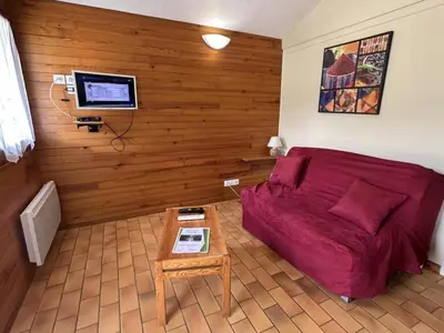 Coin salon dans l'établissement Les bruyeres