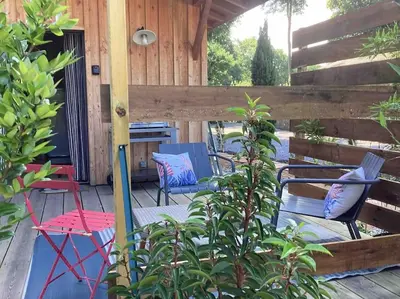 Jardin de l'établissement KBAIA le chalet océan