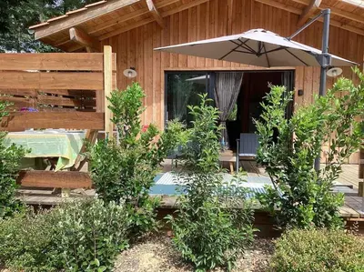 Jardin de l'établissement KBAIA le chalet océan