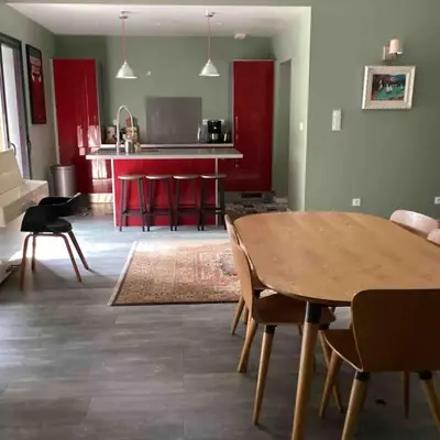 Coin salon dans l'établissement La Maison Tipasa
