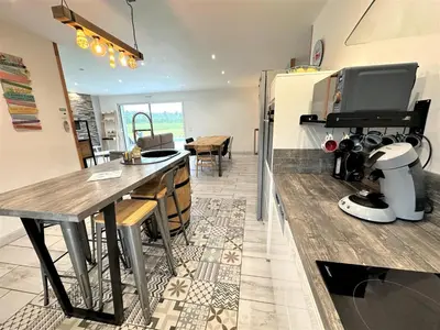 Cuisine ou kitchenette dans l'établissement Villa nature