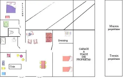 Plan de l'établissement Gite de la mousque