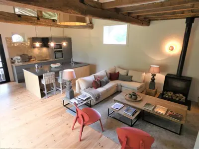 Cuisine ou kitchenette dans l'établissement Les ecuries du chateau
