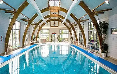 Piscine de l'établissement Grand mobil-home n°604 3ch tout confort au calme ou située à proximité