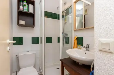 Salle de bains dans l'établissement Blue Pinsolle - Appt avec piscine partagée