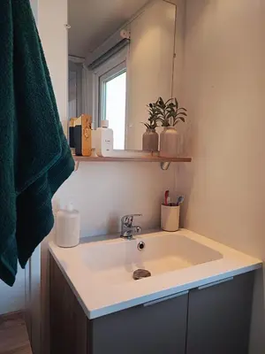 Salle de bains dans l'établissement MH 278 les dunes de contis 