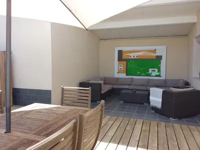 Coin salon dans l'établissement Casa Chélo