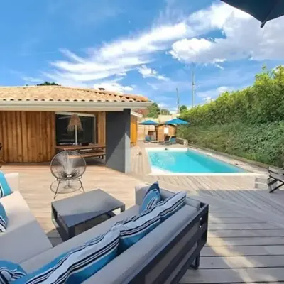Villa proche Golf d'Arcachon avec piscine chauffée