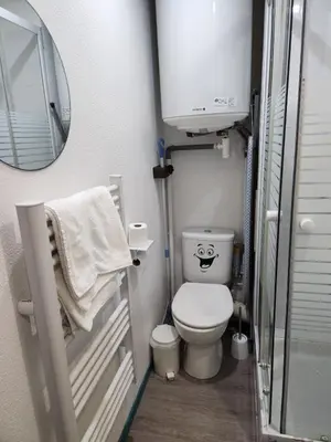 Salle de bains dans l'établissement Biscarrosse - Plage à 300m Superbe appart. 4 Pers