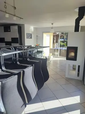 Coin salon dans l'établissement villa Firadina Benesse Maremne proche océan
