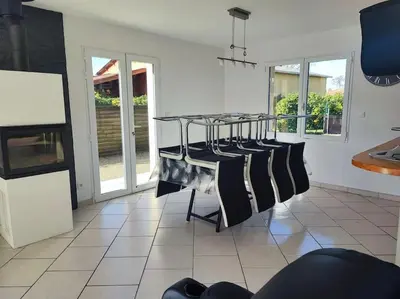 Cuisine ou kitchenette dans l'établissement villa Firadina Benesse Maremne proche océan
