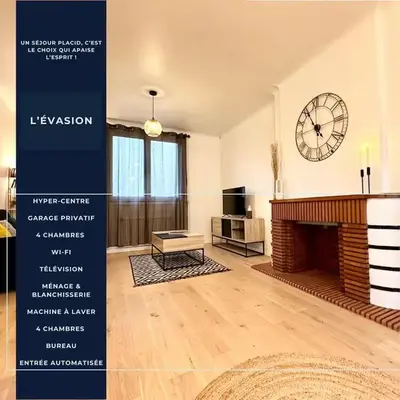 L'Évasion - Centre-Ville & Garage Privé