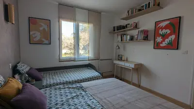 Un ou plusieurs lits dans un hébergement de l'établissement Villa Naturéa