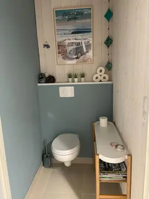 Salle de bains dans l'établissement Charmant appartement de type 3 au deuxieme étage