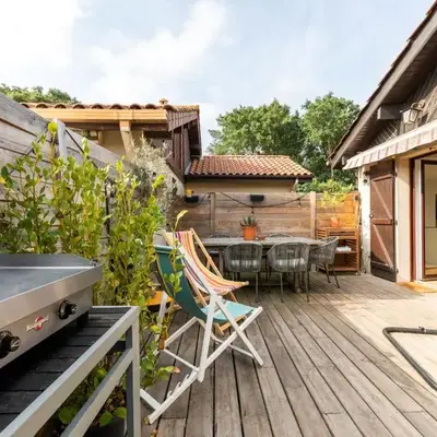 Superbe Villa Patio rénovée et climatisée à Capbreton et aux portes d'Hossegor