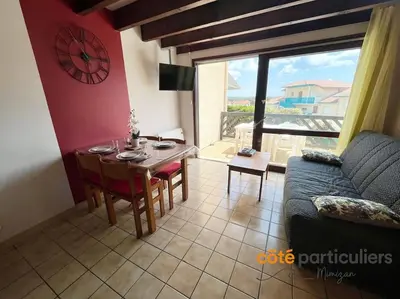 Coin salon dans l'établissement Le Poséidon 56 - Apt T3 à deux pas de l'Océan