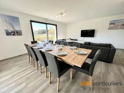 Télévision ou salle de divertissement dans l'établissement Villa Le Grand Large - Maison à 850 m de l'Océan