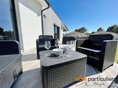 Coin salon dans l'établissement Villa Le Grand Large - Maison à 850 m de l'Océan