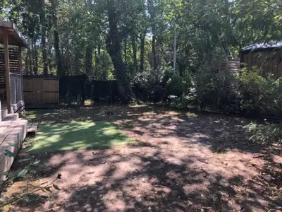 Jardin de l'établissement Mobilhome Biscarrosse Camping Mayotte