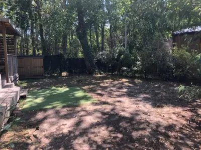 Jardin de l'établissement Mobilhome Biscarrosse Camping Mayotte