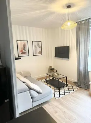 Télévision ou salle de divertissement dans l'établissement Appartement Éloi - 1 Chambre