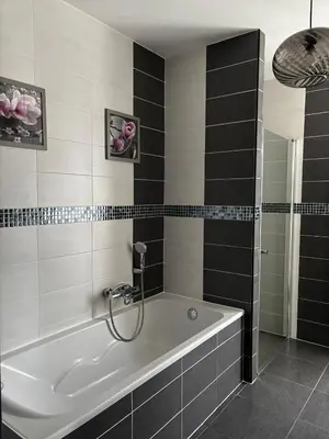 Salle de bains dans l'établissement Superbe villa 6 personnes proche océan et lac