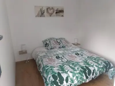Un ou plusieurs lits dans un hébergement de l'établissement A louer maison à Mimizan plage chez benoit