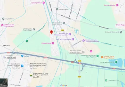 Plan de l'établissement Agréable chalet à Gujan-Mestras