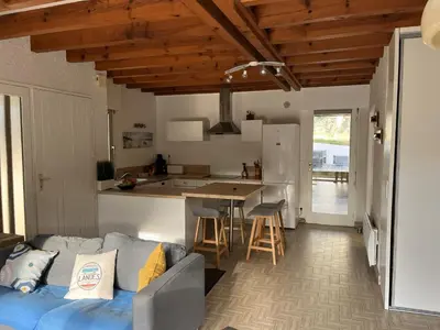 Cuisine ou kitchenette dans l'établissement villa seignosse
