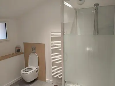 Salle de bains dans l'établissement villa seignosse