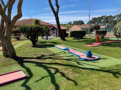 Jardin de l'établissement Jolie maisonnette dans village vacances Soustons plage