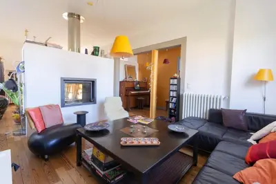 Coin salon dans l'établissement Villa Rêve du soir - 8 people - Capbreton center