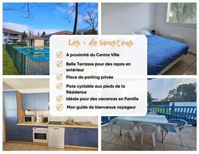Plan de l'établissement Soustons - Piscine - Famille - Centre Ville
