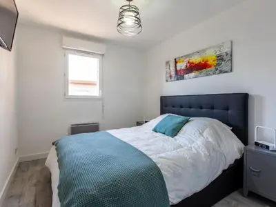 Un ou plusieurs lits dans un hébergement de l'établissement Apartment Clair de Dune-3 by Interhome