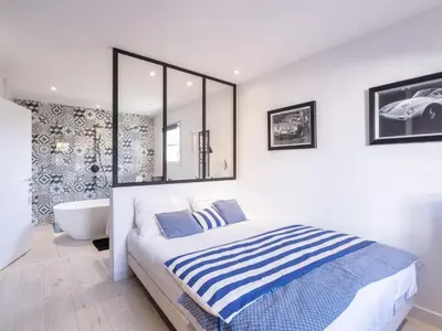 Un ou plusieurs lits dans un hébergement de l'établissement Villa Plein Air by Interhome